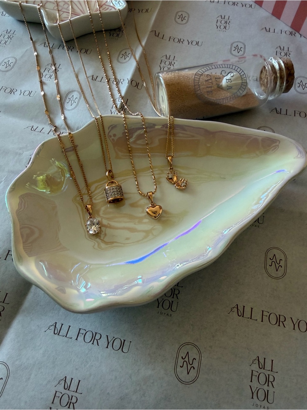 Lock gold filled necklace - Picture 3 of 3